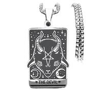 in Acciaio Inox Tarocchi Sheepshead invertito Pentagramma Satana Catena collane Il Diavolo Collana Gioielli 2758-QKC