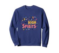 in Alto Spirito: gioiosa Celebrazione della Mongolfiera Felpa, Unisex per Adulti, Navy, XXL