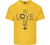 In Amore Con La Croce Christian Cristo Maglietta Bambini Ragazzi Ragazze