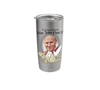 In amorevole memoria Papa Giovanni Paolo II e Colomba visse per la pace Bicchiere termico in acciaio inox doppia parete