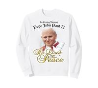 in amorevole Memoria Papa Giovanni Paolo II e Colomba visse per la Pace Felpa