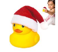 in , anatre in , giocattolo di , con cappello di Babbo Natale, giocattolo portatile da 5,5 cm, anatre che squittano galleggianti divertenti per Natale, feste