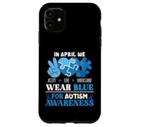 In April We Wear Blue Autism Awareness Men Women Kids Autism Custodia per iPhone 11