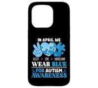 In April We Wear Blue Autism Awareness Men Women Kids Autism Custodia per iPhone 15 Pro