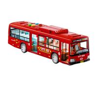 in autobus elettrico - veicolo a batteria, auto città | Gli autobus giocattoli realistici si spingono in avanti con musica a luci intense e porte aperte, il per veicoli elettrici