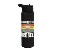 In bancarotta da Birdseed Birding Hobby Backyard Birdwatching Stainless Steel Insulated Water Bottle