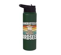In bancarotta da Birdseed Birding Hobby Backyard Birdwatching Stainless Steel Insulated Water Bottle
