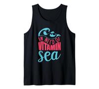 in Bisogno di vitamina Mare Divertente Vacanza dicendo Spiaggia Sole Canotta