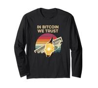 in Bitcoin Ci fidiamo della libertà delle criptovalute, del Potere del Bitcoin Maglia a Manica