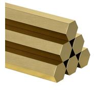 in bronzo esagonale solido, Confezione da 10 barre esagonali in ottone H59 da 3-6 mm x 1000 mm for modellismo e riparazione di statuette(5x1000mm)