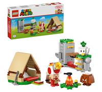 LEGO Super Mario In Campeggio con Capitan Toad - Giocattolo Interattivo con 3 Figure tra cui un Goomba, una Tenda e un Ponte che Crolla - Regalo da Gaming per Bambini e Bambine da 6 Anni in su - 72040