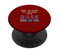 In caso di dubbio provare un altro foro IT Tech Port Pun Graphic PopSockets PopGrip Adesivo