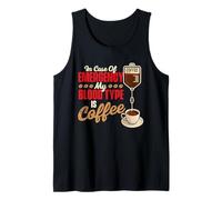 in Caso di Emergenza Il Mio Gruppo sanguigno è caffè - Coffee Lover Canotta