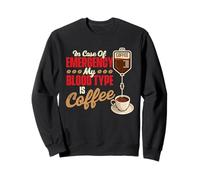 in Caso di Emergenza Il Mio Gruppo sanguigno è caffè - Coffee Lover Felpa