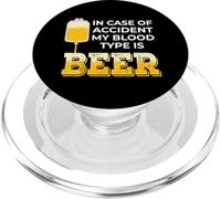 In caso di incidente Il mio gruppo sanguigno è Birra Beverage Humor PopSockets PopGrip per MagSafe