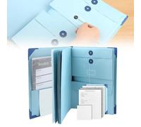 In Caso Di Smarrimento Raccoglitore - Cartelline Folio 2024 con Tasche, Organizer per Documenti Importanti per Ufficio e Scuola, Lavoro (Colore: Blu)