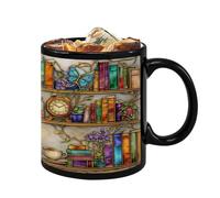 in Ceramica 350 ml Tema Gatto per la Libreria