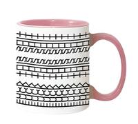 in ceramica adatta al microonde, da cucina per cioccolata calda con design sicuro, per succo, decorativa per casa, ufficio, viaggi e campeggio