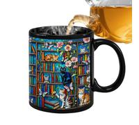 in Ceramica Caffè 350 ml Tema Gatto per la Libreria