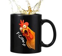 in Ceramica | Ceramica da 350 ml con Umorismo Gallina | Contenitore Per Il Tè Con Gallo | Per Caffè E Tè E Latte E Cioccolata Calda E Per Compleanno E Uomini E Colleghi
