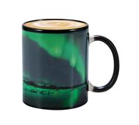 in ceramica che cambia il calore, da caffè e tè, cambia colore magico e design con boreali, per ragazzi, ragazze, uomini e donne