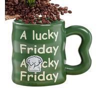 in ceramica con lettere,Tazze da caffè in ceramica - da bere acqua con stampa di lettere, da caffè da viaggio unica e resistente alle alte temperature per casa e scuola