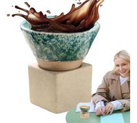 In Ceramica | Contenitore Per Bevande A Cono Triangolare Da 100 Ml,Da Tè Retrò In Ceramica Artigianale A Forma Di Cono Triangolare E Imbuto,Per Milkshake, Cappuccino, Latte, Sake, Yogurt, Bere, Soggio