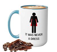 in ceramica ispiratrice, per bevande, da caffè da 400 ml che trattiene il calore con finitura liscia smaltata, con citazione con manico ergonomico, recipiente per bevande per l