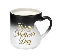 in ceramica sensibile al calore con manico per caldo e freddo | Tazza in ceramica a forma di cuore per incontro a casa dormitorio studentesco hotel appartamento festa succo di cioccolato