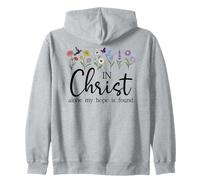 in Christ Alone My Hope is Found John 14:6 Christian Jesus Felpa con Cappuccio