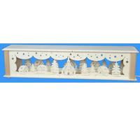 IN Con con Sua Chiesa E Case Misura = 52x10cm Nuovo Accessori