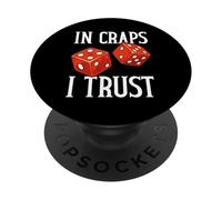 In Craps mi fido Gioco d'azzardo Casino Dadi PopSockets PopGrip Adesivo