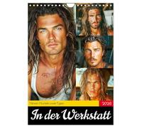 In der Werkstatt. Männer, Muskeln, coole Typen (Wandkalender 2026 DIN A4 hoch), CALVENDO Monatskalender: Ein Jahr mit kraftvollen Helden im Job