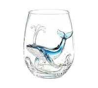 in di polpo con anelli blu | Bicchiere d'acqua per animali | Bicchiere trasparente con anelli blu a forma di polpo, per amanti degli animali marini dell'oceano