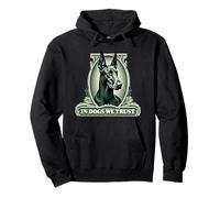 In Doberman Pinscher ci fidiamo di Funny Vintage Doberman Dog Felpa con Cappuccio