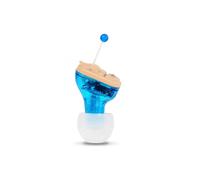 In Ear Hearing Aids Sounds Invisible Amplifier Voice Enhancer for Seniors blue and red
