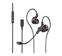 In-Ear Wired Earphones 10mm Driver Noise Cancelling(USB C) | 10mm per dynamic driver, deep per bass response, immersive gaming audio, 1.2m tpe cable, detachable mic