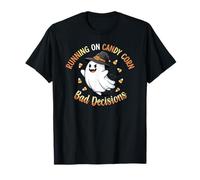 in Esecuzione su Candy Corn e Decisioni sbagliate -Fun Ghost Halloween Maglietta