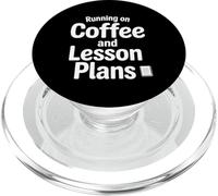 In esecuzione sul caffè Piani di lezione Insegnante Educatore di vita PopSockets PopGrip per MagSafe