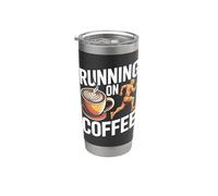 In esecuzione sulle vibrazioni della caffeina del corridore della maratona del caffè Bicchiere termico in acciaio inox doppia parete