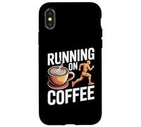 In esecuzione sulle vibrazioni della caffeina del corridore della maratona del caffè Custodia per iPhone X/XS