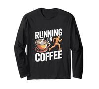 in Esecuzione sulle Vibrazioni della Caffeina del Corridore della Maratona del caffè Maglia a Manica