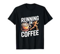 in Esecuzione sulle Vibrazioni della Caffeina del Corridore della Maratona del caffè Maglietta