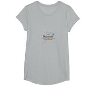 in Esso per Il Risultato: Viaggio ispiratore dell'assistente Sociale Maglietta, Ragazze, Grigio Melange, XS