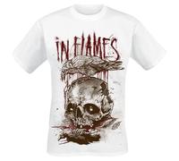 In Flames All for Me Uomo T-Shirt Bianco 100% Cotone Regular