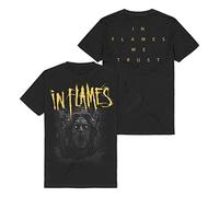 In Flames Clayman We Trust Uomo T-Shirt Nero S 100% Cotone Regular