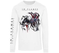 In Flames Come Clarity Lyrcis Uomo Maglia Maniche Lunghe Bianco XL 100% Cotone Regular