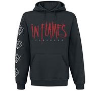 In Flames Foregone Cover Uomo Felpa con Cappuccio Nero XXL 50% Cotone, 50% Poliestere Regular