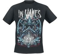 In Flames Kali Uomo T-Shirt Nero XL 100% Cotone Regular