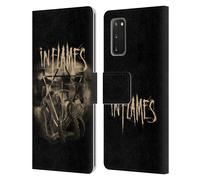 IN FLAMES METALLO GRUNGE CUSTODIA COVER A PORTAFOGLIO PER SAMSUNG TELEFONI 1